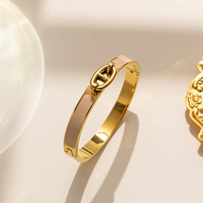 Radiant Enamel Link bangle - Jewelry