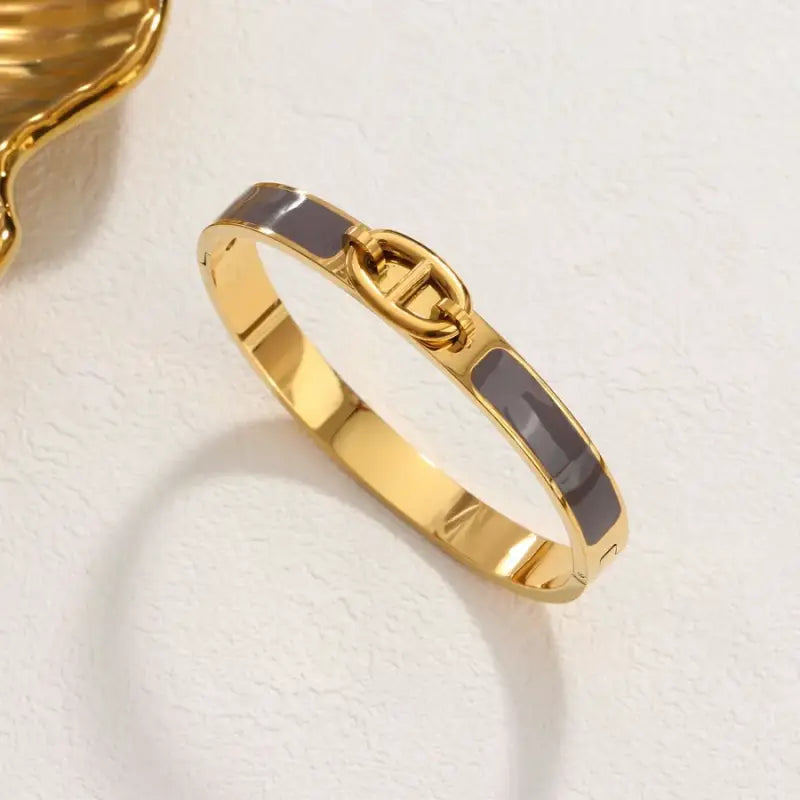 Radiant Enamel Link bangle - Jewelry