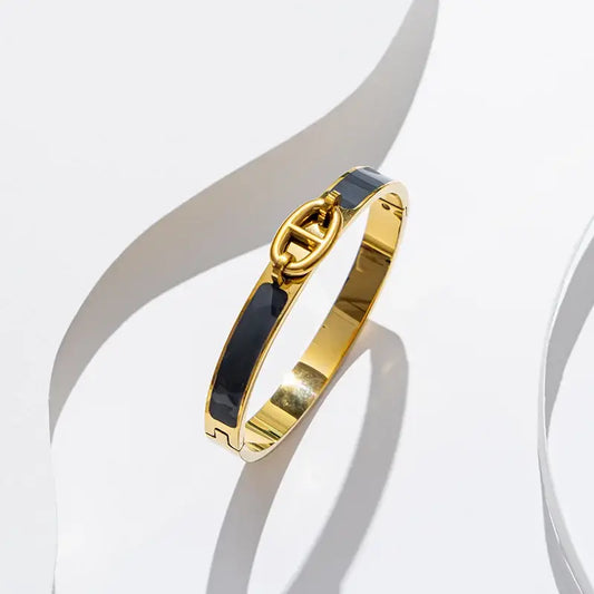 Radiant Enamel Link bangle - Jewelry