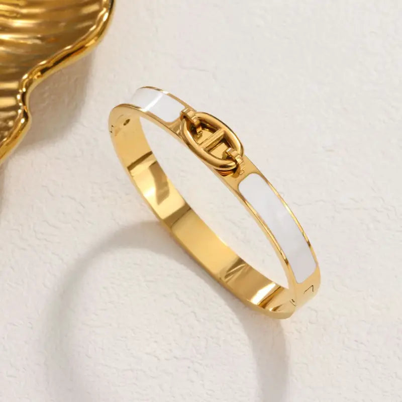 Radiant Enamel Link bangle - Jewelry