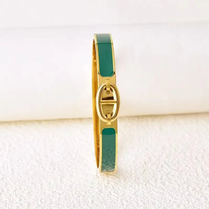 Radiant Enamel Link bangle - Jewelry