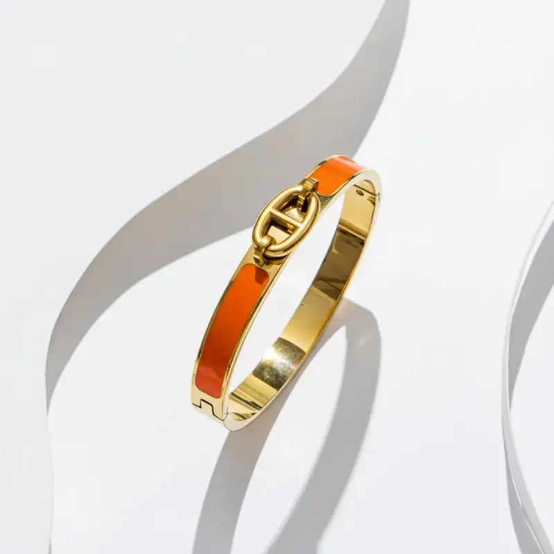Radiant Enamel Link bangle - Jewelry
