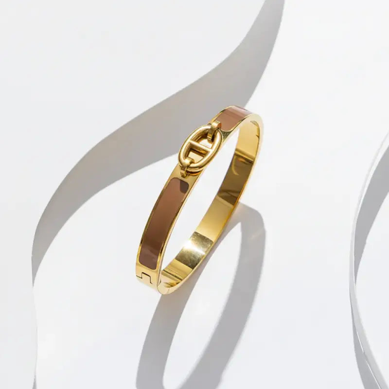 Radiant Enamel Link bangle - Jewelry