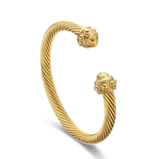 The Radiant Rope Bangle Bracelet - Gold - Jewelry