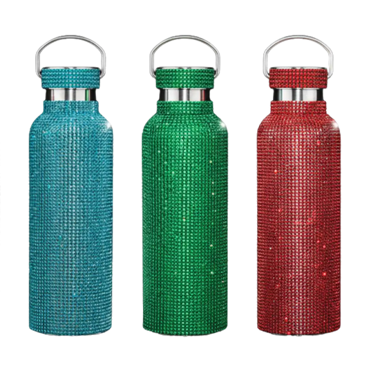 Rhinestone water bottle