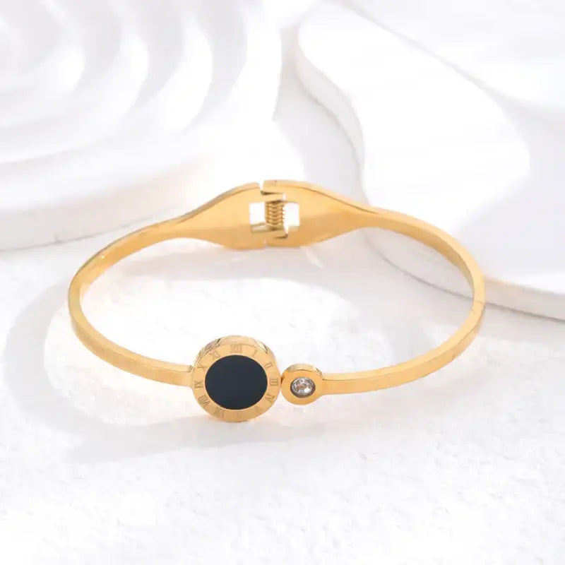 Roman Elegance Bangle Bracelet - Gold - Jewelry