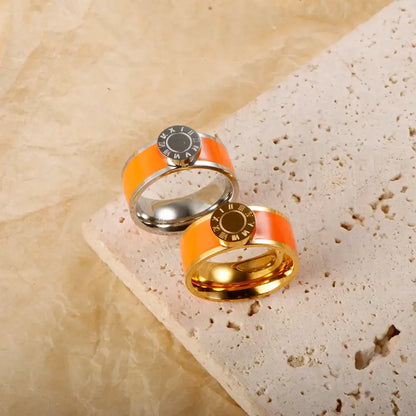 Roman Enamel Gold Signet Ring