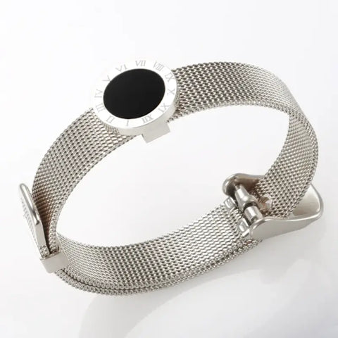 Roman Numeral Mesh Bracelet