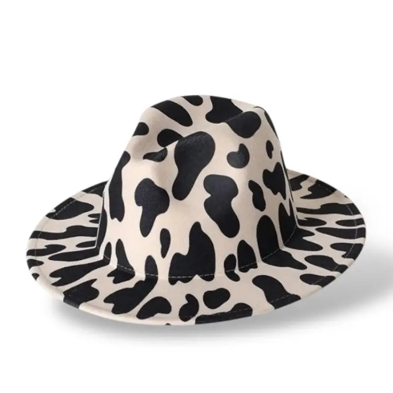 Savanna Luxe Animal Print Fedora Hat