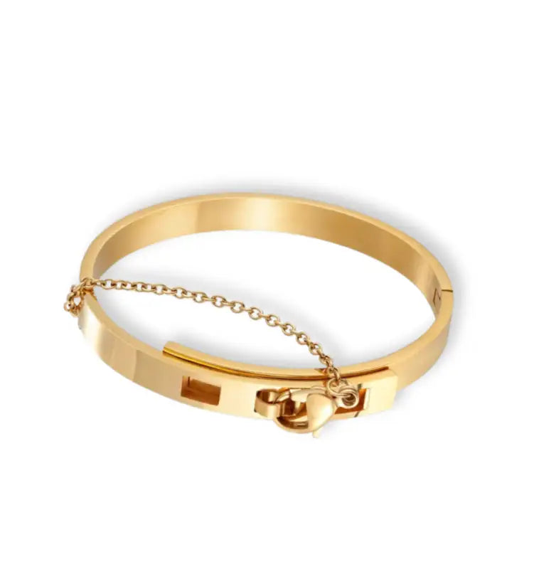 Secure Chain Clasp Bangle - Jewelry