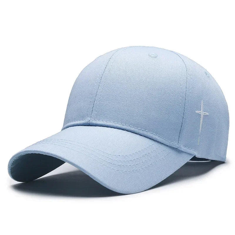 Baseball Cap Outdoor Sports Mesh Breathable Hat For Men Portable Hiking Fishing Sunbonnet Golf Adjustable - Blue