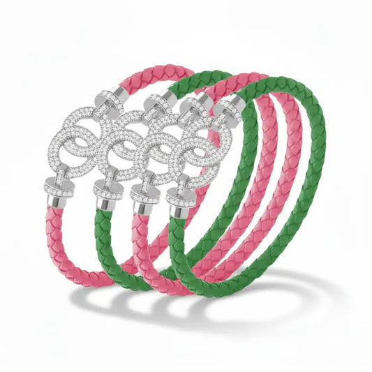 Sisterhood Stack – Pink & Green - Legacy - 4 pieces - Jewelry