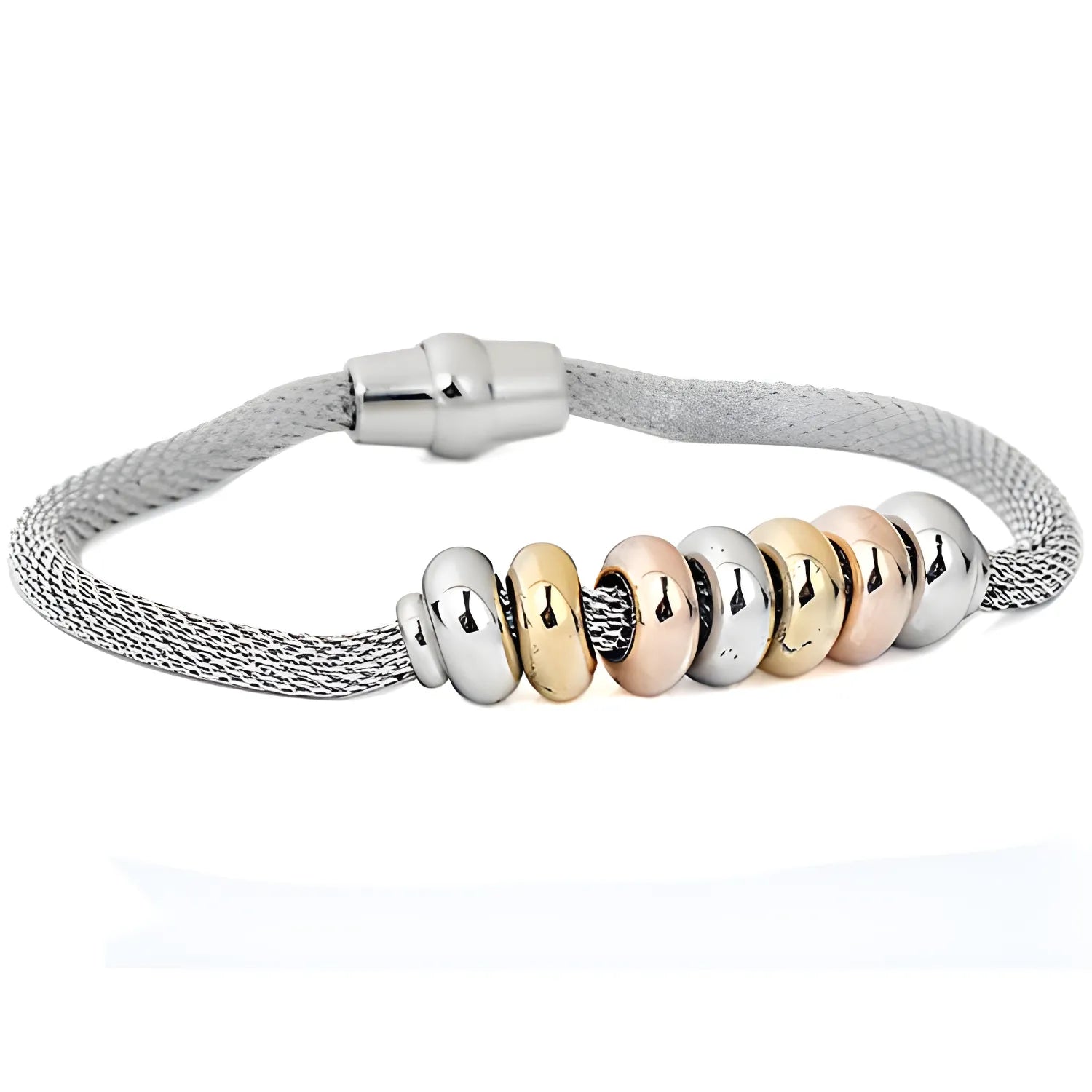 New Arrival Net Chain Bracelet For Women Fashion Stainless Steel Beads Charm Bilekliks Jewelry Female Party Accessories