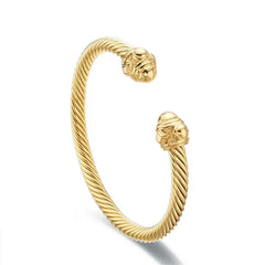 Sovereign Cable Bangle - Gold