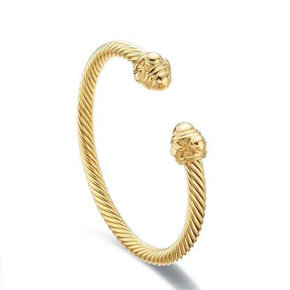Sovereign Cable Cuff - Gold - Jewelry