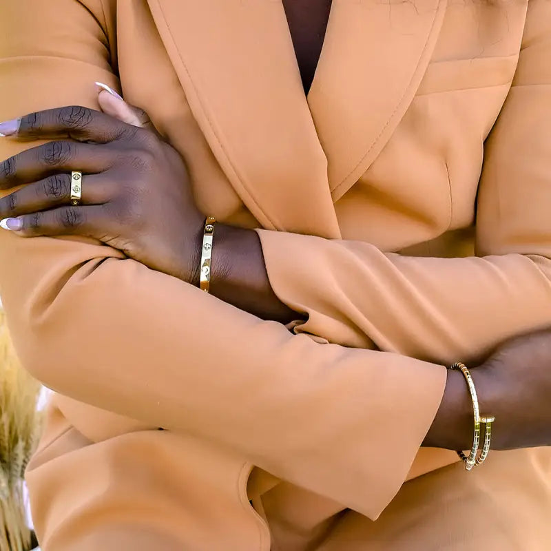 Square Up Ring - Gold - Jewelry