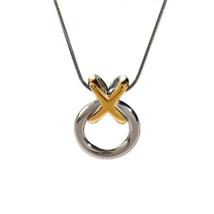 Stainless Steel Knot Pendant Necklace - Mix