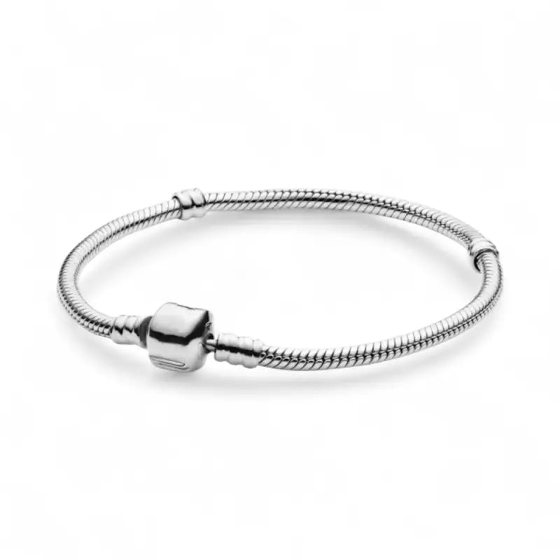 Sterling Silver Charm Bracelets - Barrel Clasp / 6.7in - Jewelry