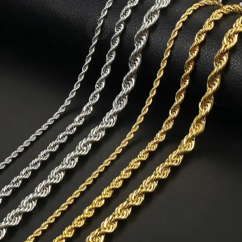 Strength in Every Strand – Classic Rope Chain Necklace - Jewelry
