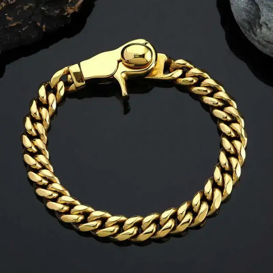 Titan Clasp Cuban Chain Necklace – 14mm - Jewelry