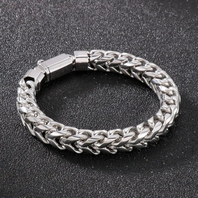 Titan Link Chunky Stainless Steel Bracelet