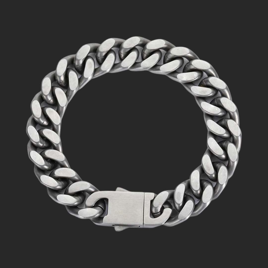 Titanium Cuban Chain Bracelet 13mm - Jewelry