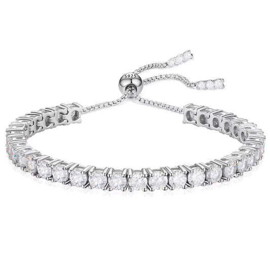 Top Quality 2/3/4mm Moissanite Tennis Bracelet Original S925 Sterling Full Diamond GRA Wedding Party Jewelry Bracelets