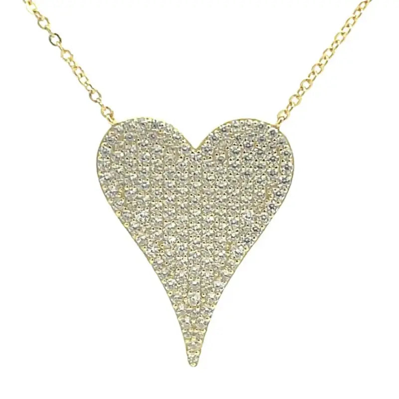 Treasured Heart Pendant - Golds - Gold - 25mm - Jewelry