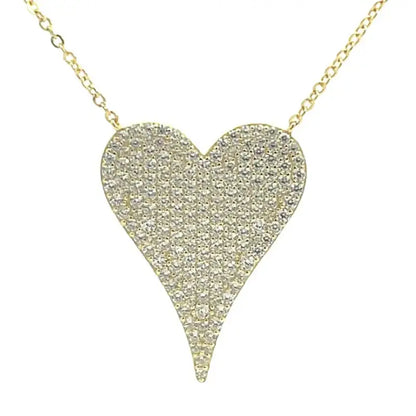 Treasured Heart Pendant - Golds - Gold - 25mm - Jewelry