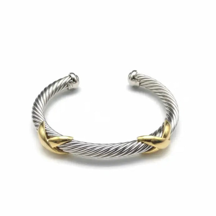 Twin Flare Cable Cuff - 18 - Jewelry