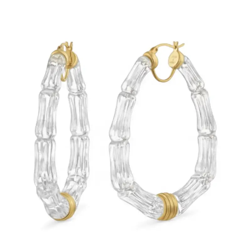 Twisted Bamboo Hoops - 3in - Jewelry