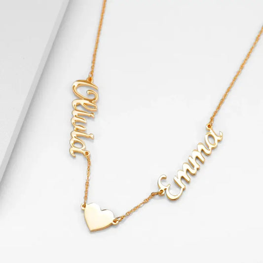 Two-Name Heart Necklace