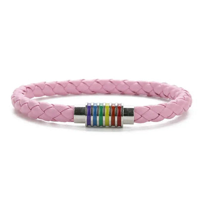 🌈Unbreakable Promise Bracelet Pink Steel / 7.5in Jewelry