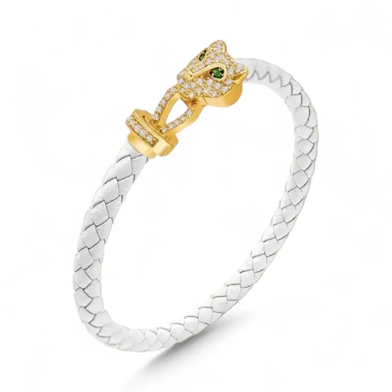 Untamed Pink Cheetah - Gold - White / 8.7in - Jewelry