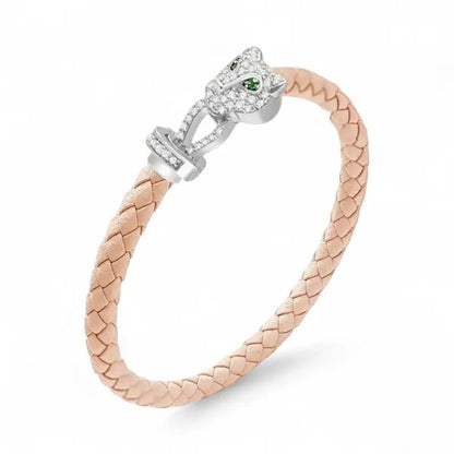 Untamed Pink Cheetah - Silver - Bracelet