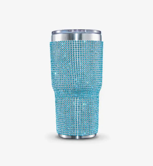 The Untamed Rhinestone Vessel - Pink - Tumbler