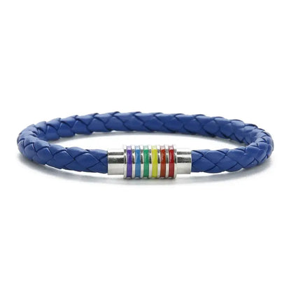 Vibrance Braided Bracelet Collection - Silver - Blue / 7.5in - Jewelry