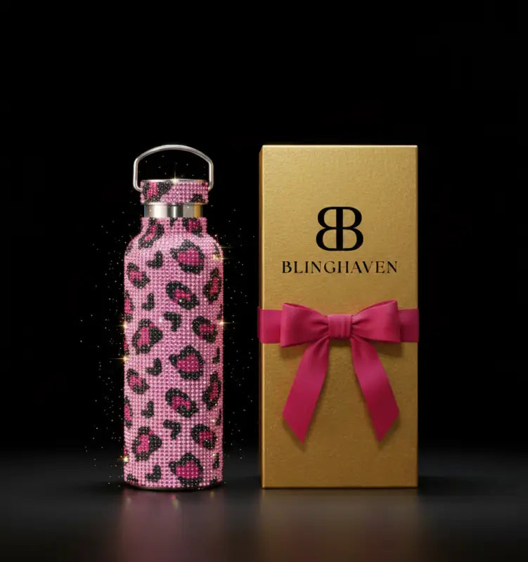 Wild Glow Vessel - Pink Leopard Print - Tumbler