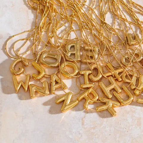Initial Glow Letter Necklace